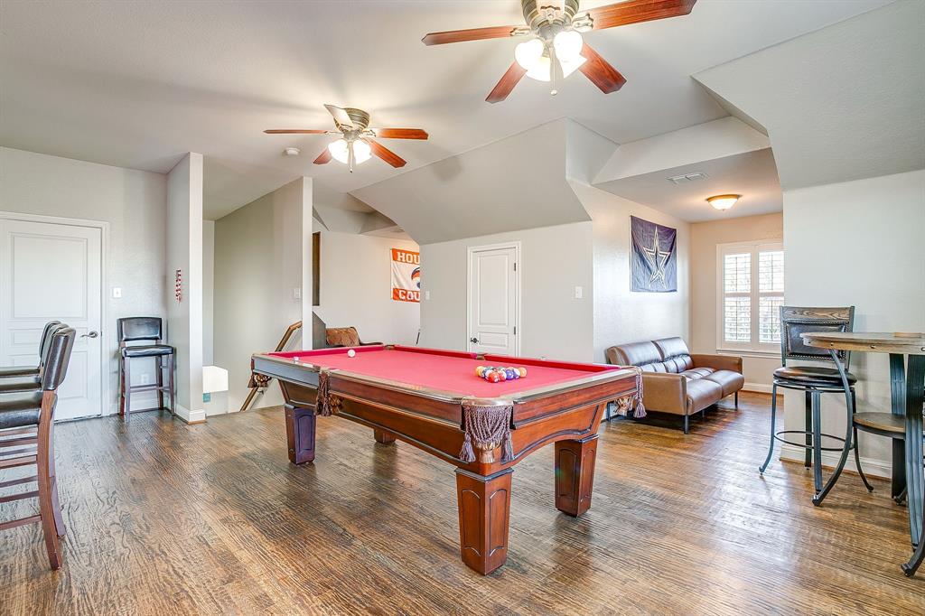 1249 Handkerchief Way Fort Worth, TX 76052 - Photo 22 of 40 a room with pool table and wooden floor