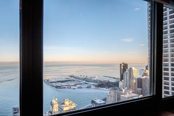 a view of a city from a window
