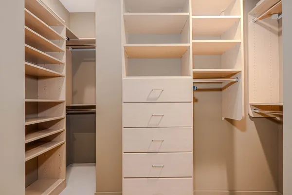 a view of walk in closet