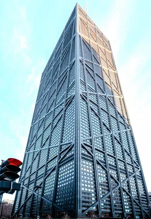 a front view of a building