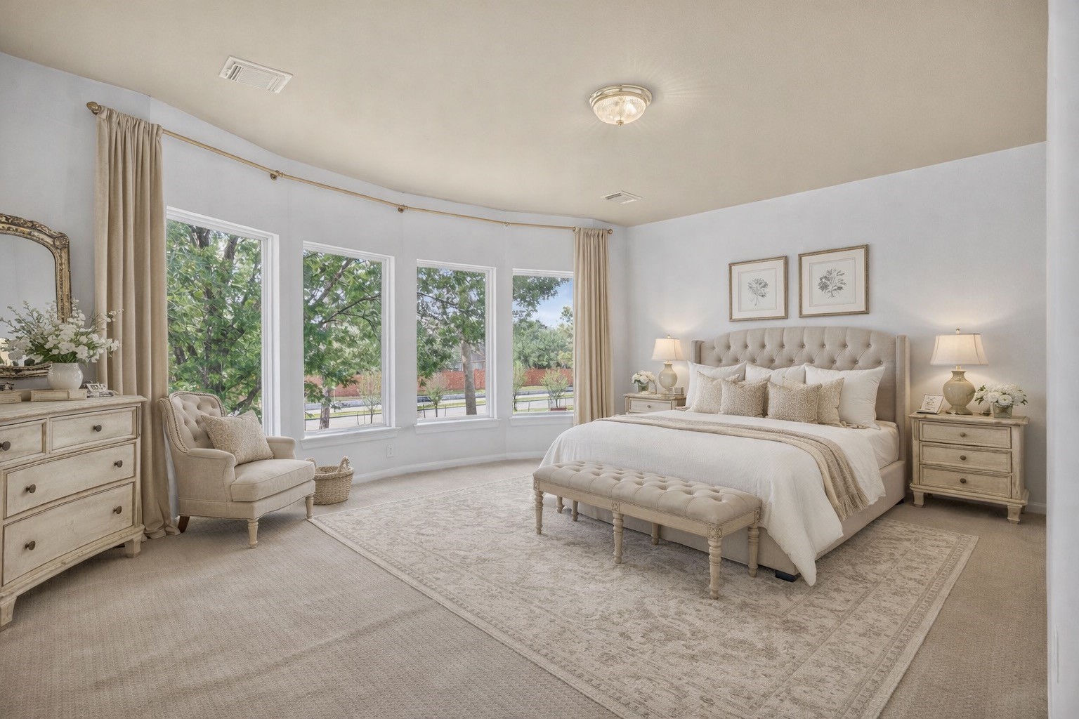 11511 Gallant Ridge Lane Houston, TX 77082 - Photo 32 of 49 a spacious bedroom with a bed and a large window
