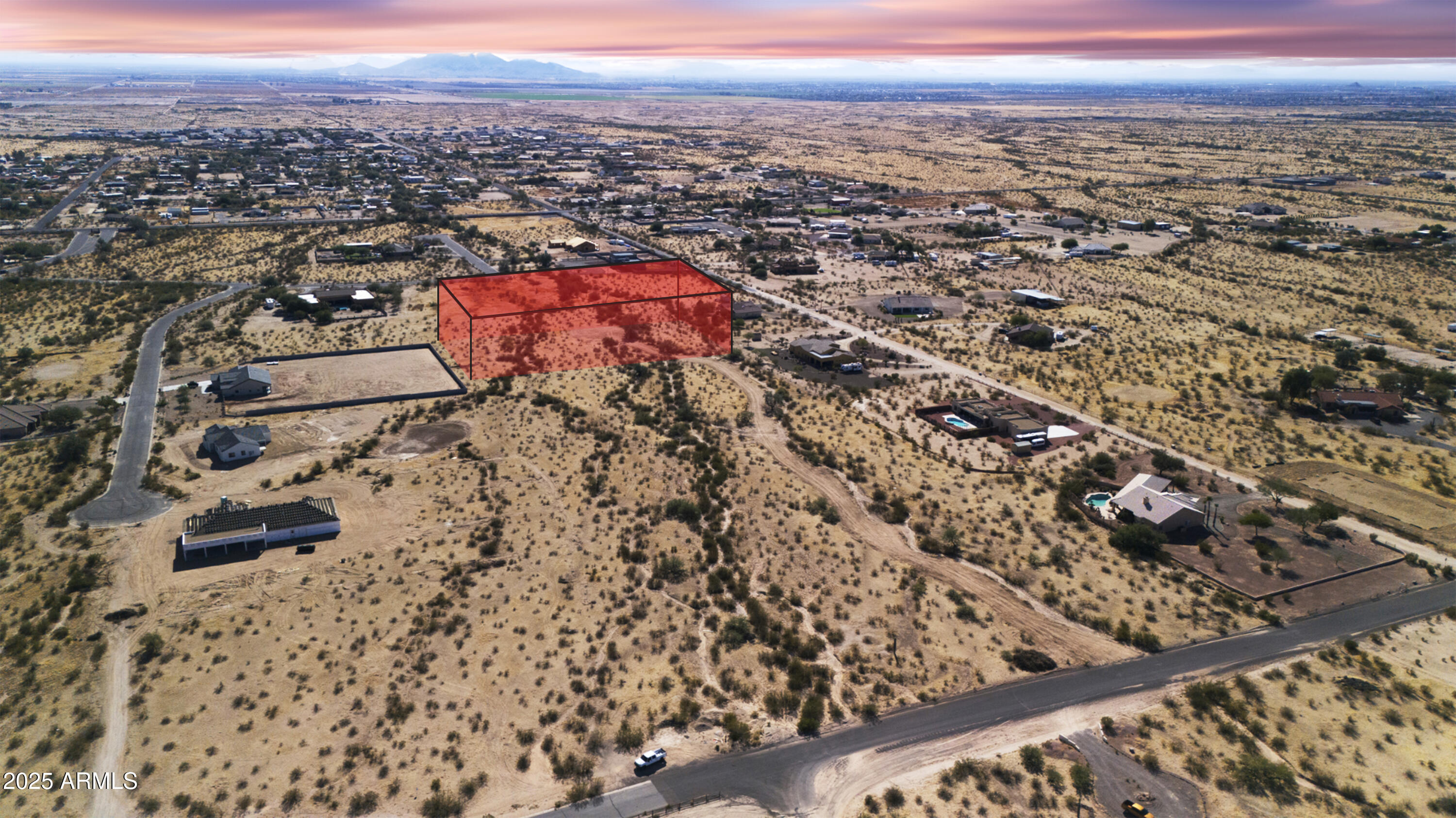 4 West Martin Road Casa Grande, AZ 85194 - Photo 10 of 11 an aerial view of a house with a yard