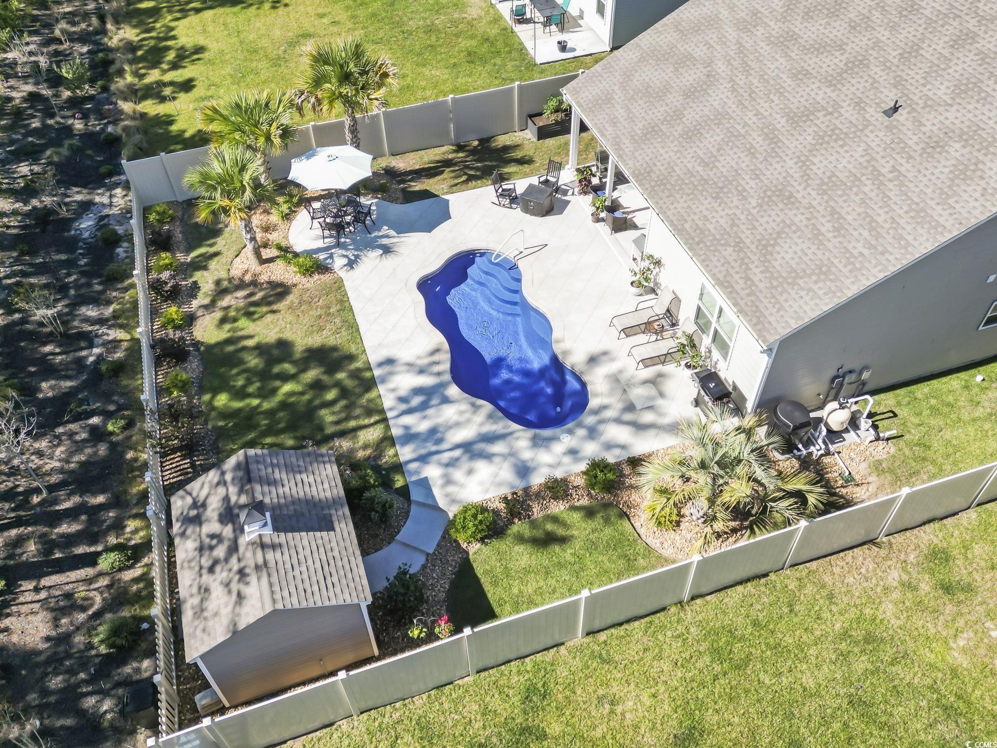 1310 Boswell Court Conway, SC 29526 - Photo 31 of 35 Bird's eye view of a pool area