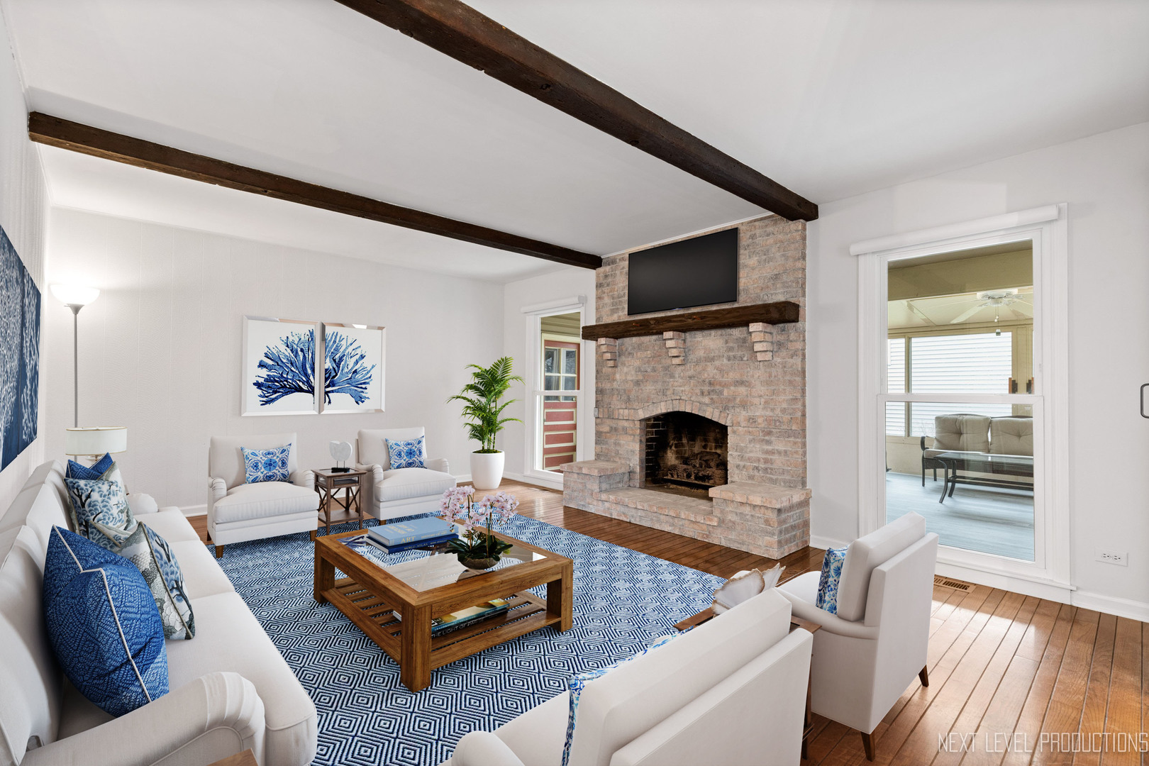 N235 Winfield Road Winfield, IL 60190 - Photo 2 of 37 a living room with furniture and a fireplace