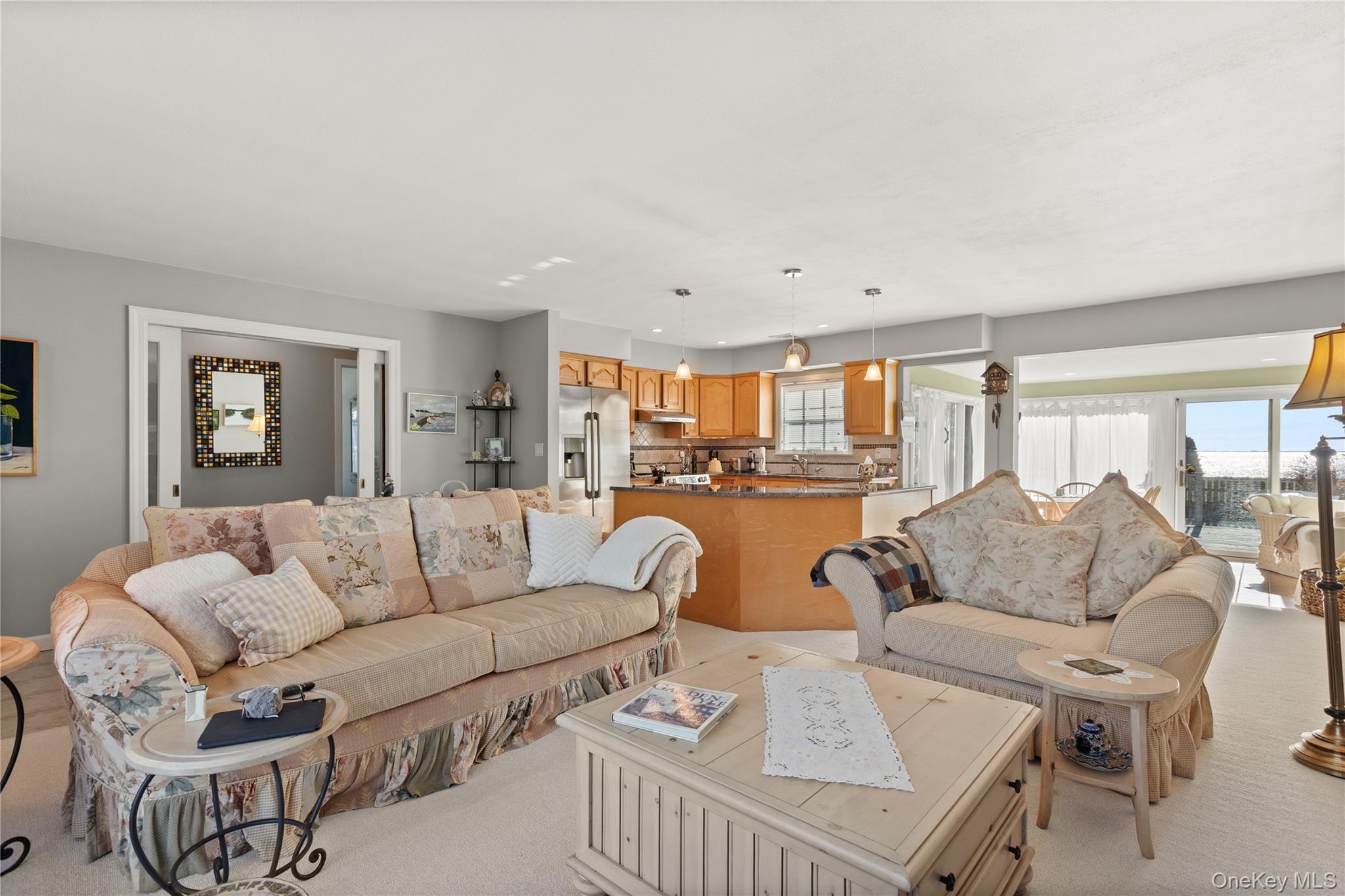 5 A Bay Road East Patchogue, NY 11772 - Photo 15 of 27 Living area featuring light carpet