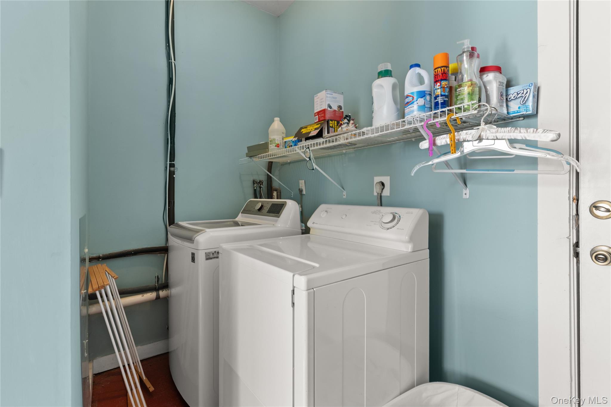 5 A Bay Road East Patchogue, NY 11772 - Photo 23 of 27 Laundry area featuring separate washer and dryer