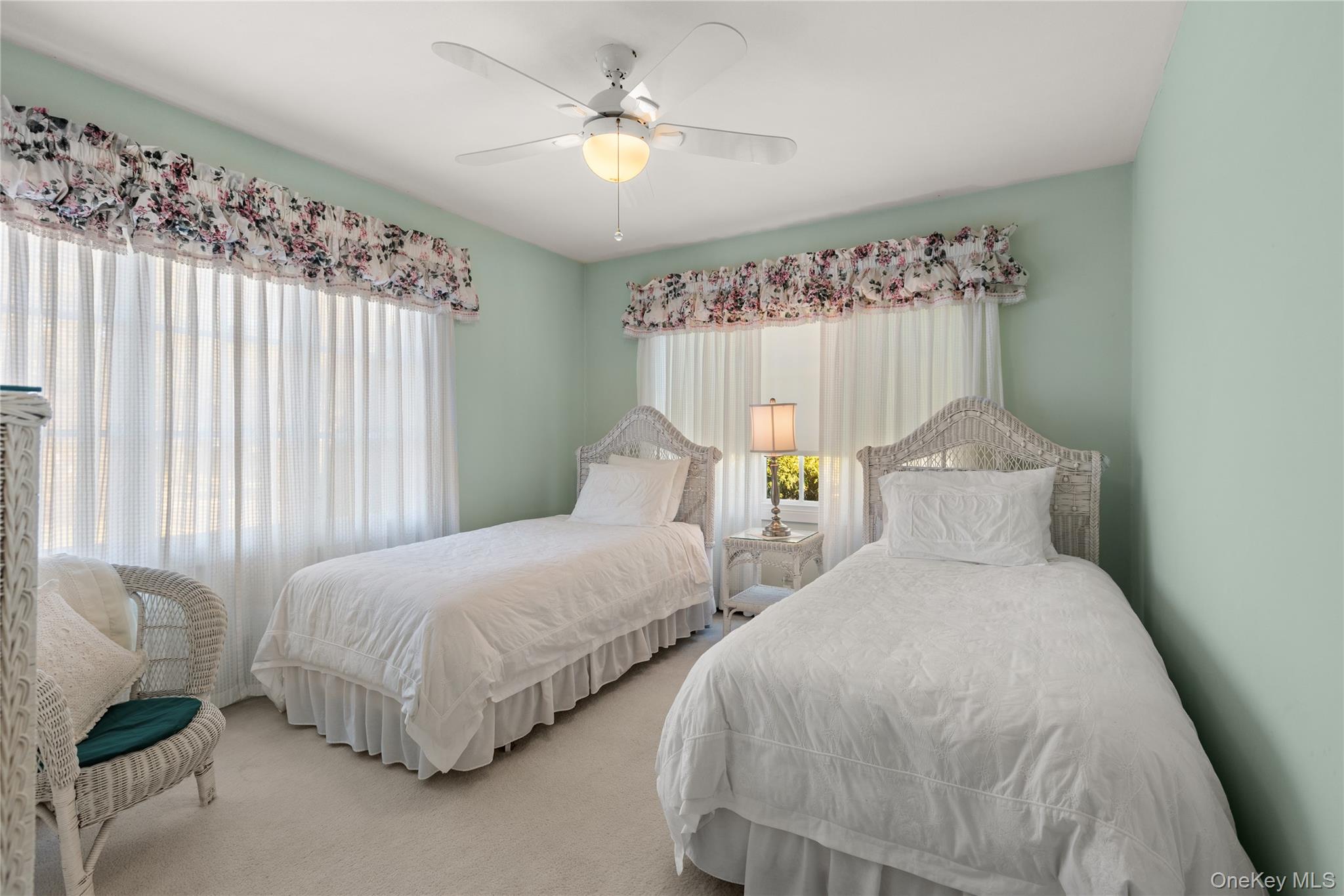 5 A Bay Road East Patchogue, NY 11772 - Photo 8 of 27 Carpeted bedroom with ceiling fan