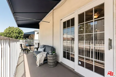 a view of balcony with couch