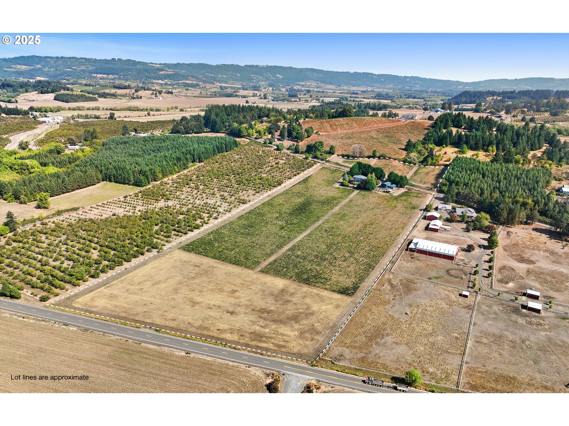 13631 Northeast Kinney Road Newberg, OR 97132 - Photo 48 of 48 an aerial view of residential houses with outdoor space