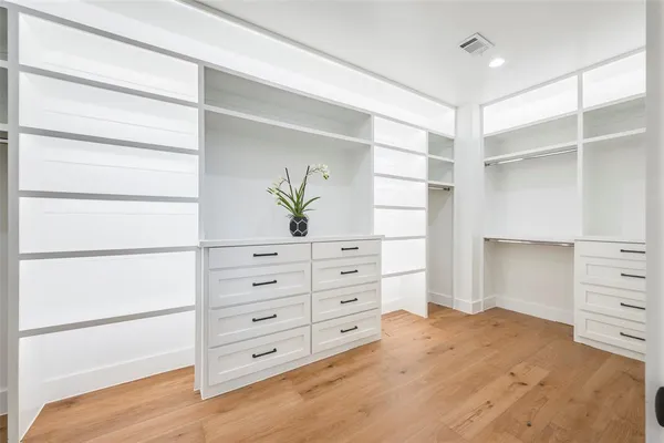 a view of closet area