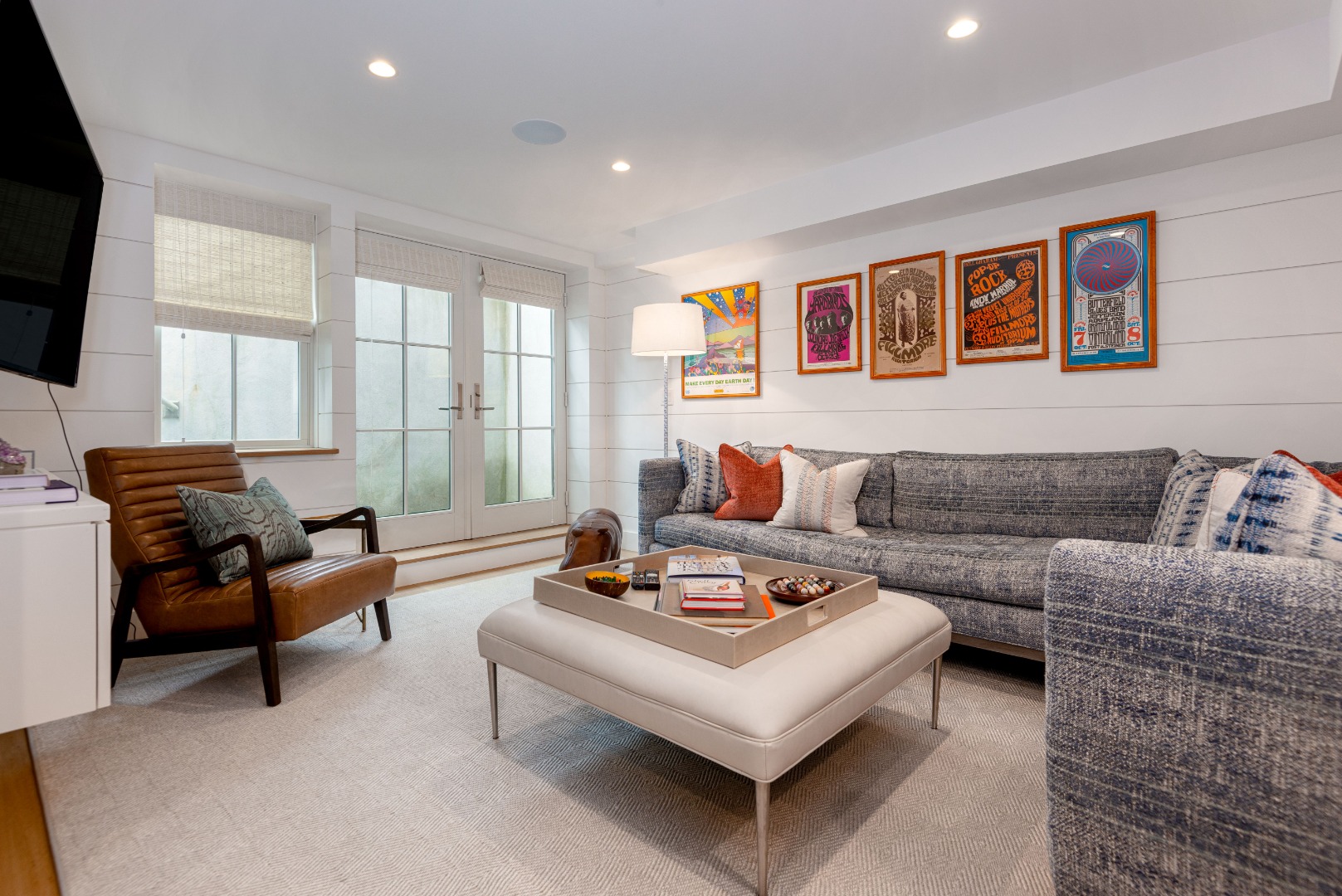 34 Bosworth Road Nantucket, MA 02554 - Photo 22 of 38 a living room with furniture and a flat screen tv