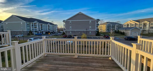 a view of city from a balcony