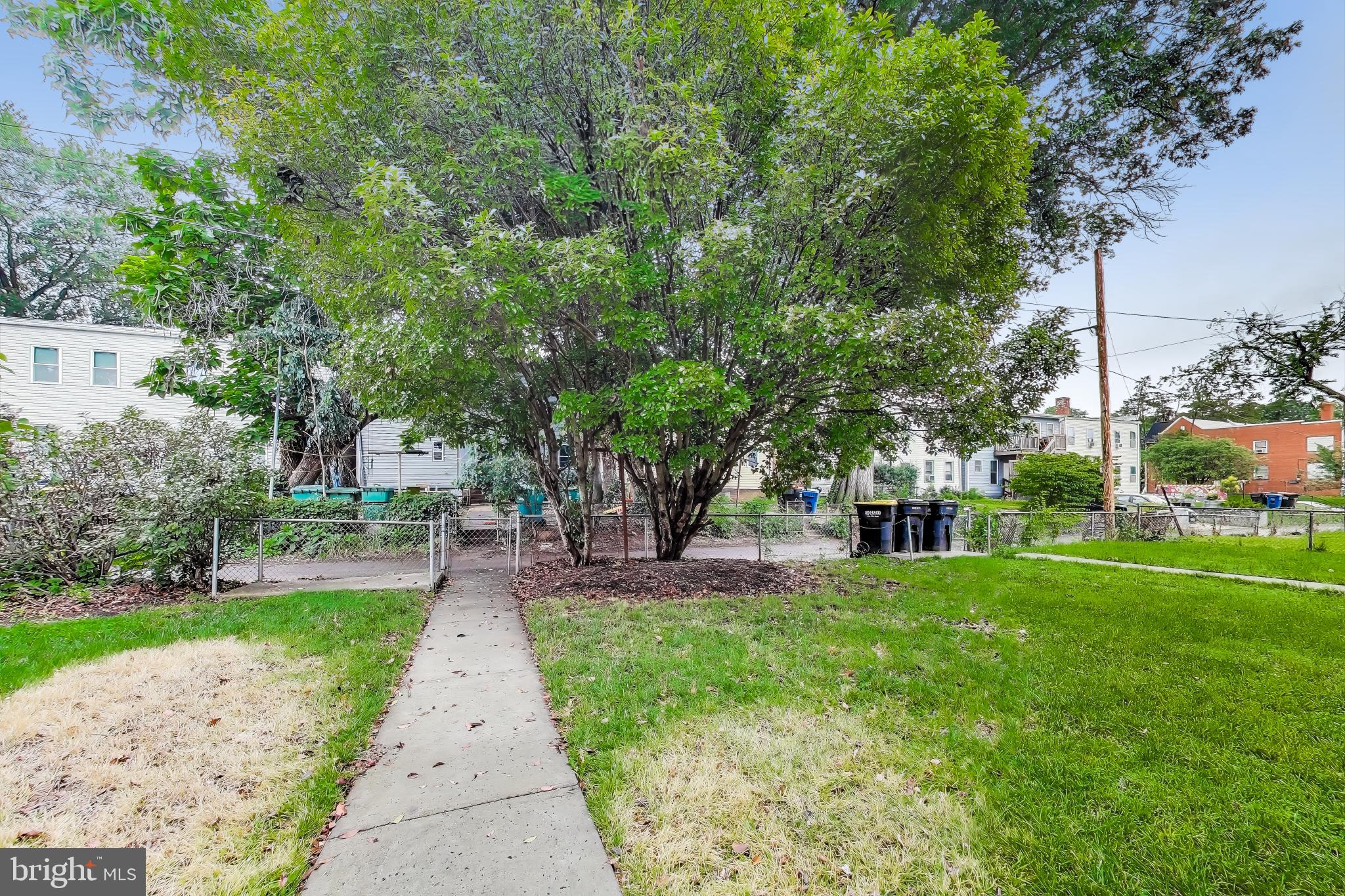 3918 10th Street Northeast, Unit 3 Washington, DC 20017 - Photo 68 of 69 a front view of a house with a yard and trees
