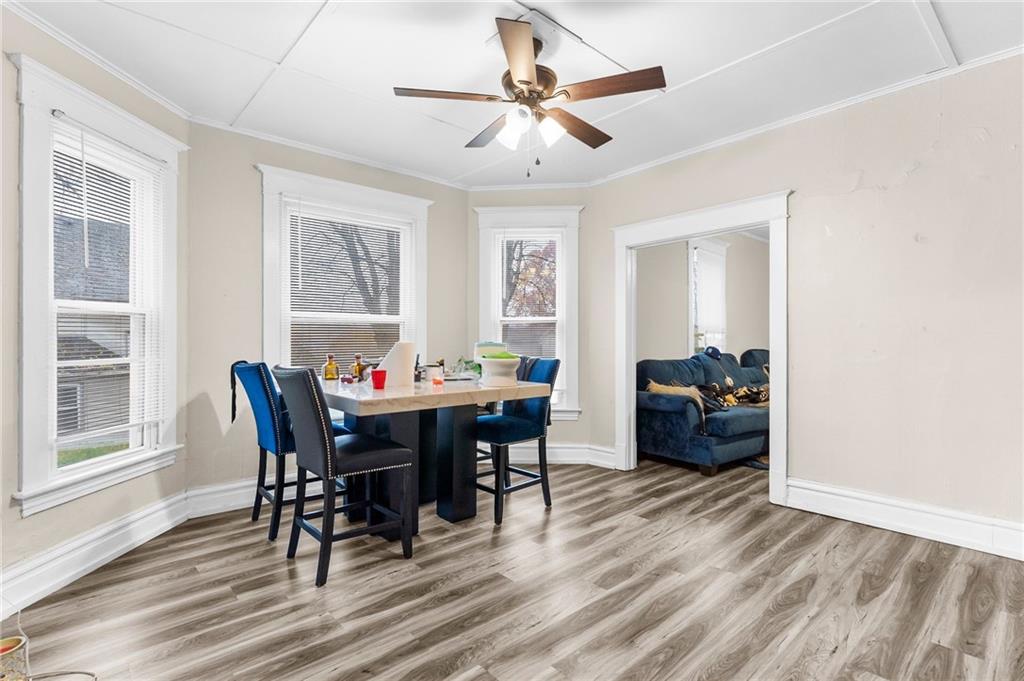 282 Orchard Street Sharon, PA 16146 - Photo 5 of 17 a view of a dining room with furniture window and wooden floor
