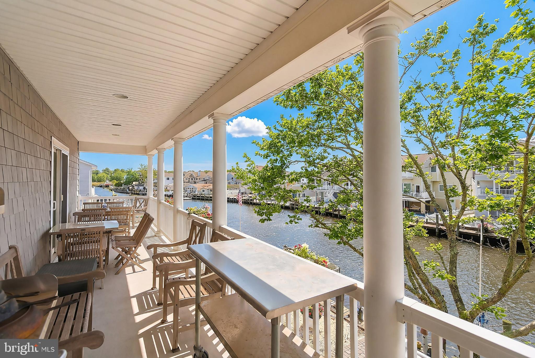 33 Sands Point Road Waretown, NJ 08758 - Photo 42 of 79 Serene waterfront balcony with scenic views.