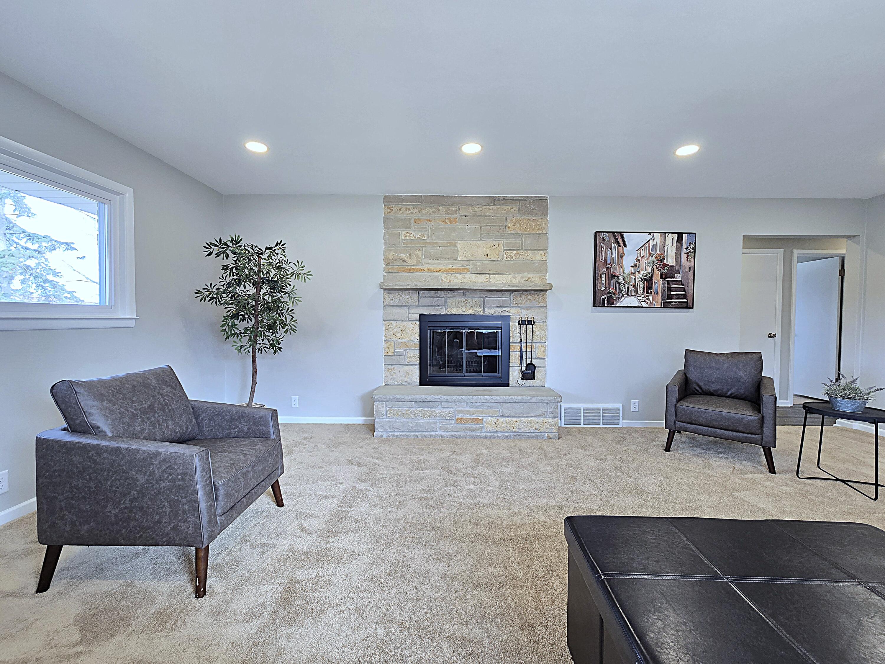 4760 North 159th Street Brookfield, WI 53005 - Photo 13 of 55 Living Room with Fireplace