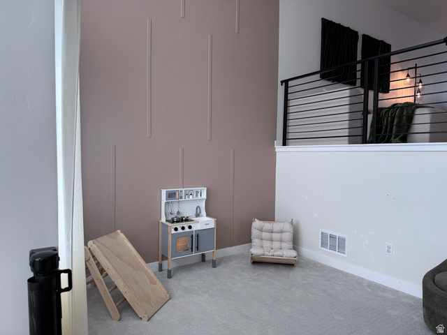 774 West 480 South American Fork, UT 84003 - Photo 52 of 76 Loft area featuring a contemporary cable railing system and light gray carpeting