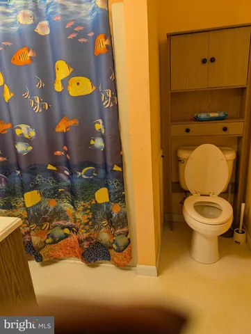 a bathroom with a toilet and a sink