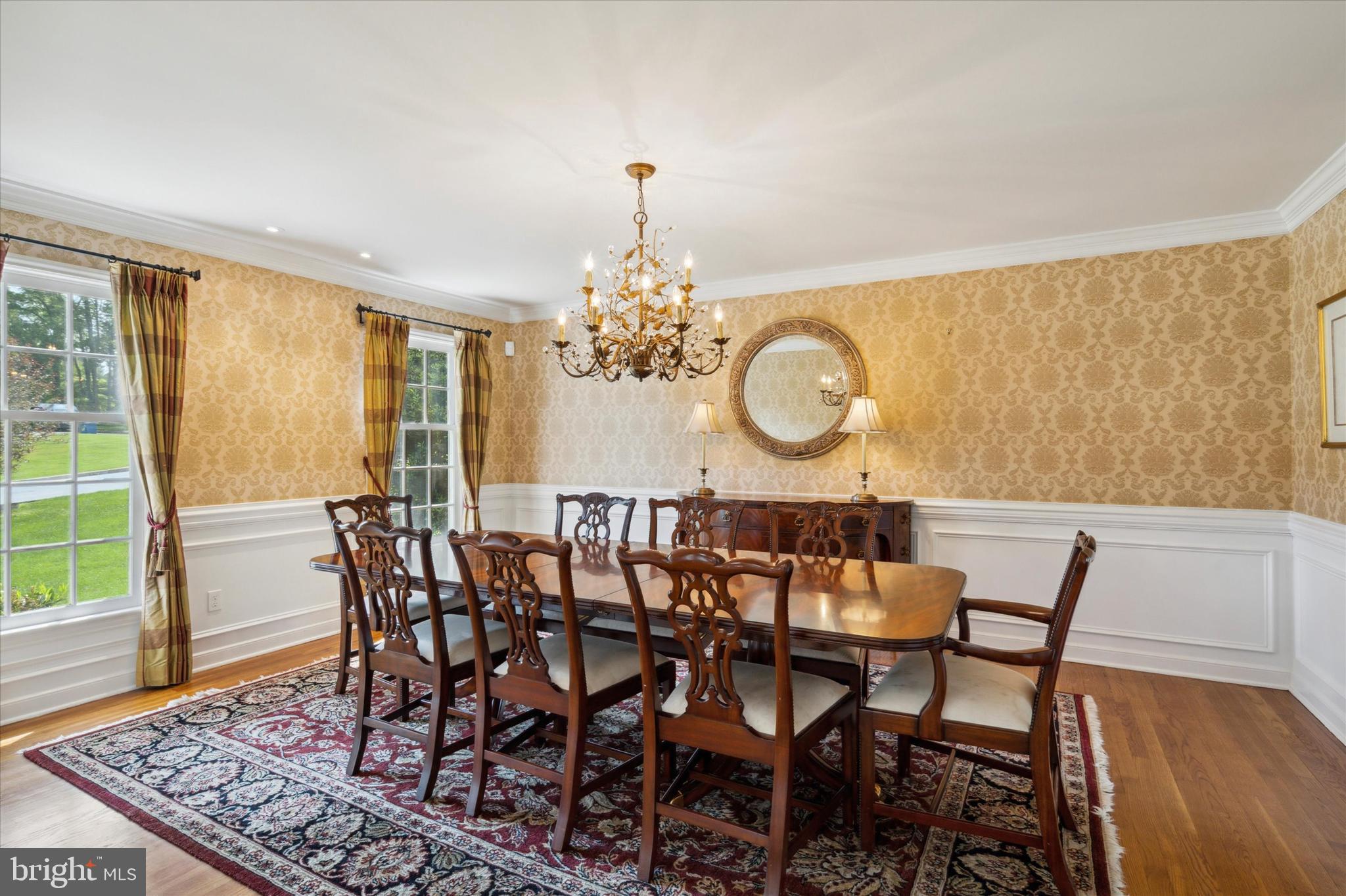 792 Avonwood Drive Wayne, PA 19087 - Photo 8 of 35 a view of a dining room with furniture window and wooden floor