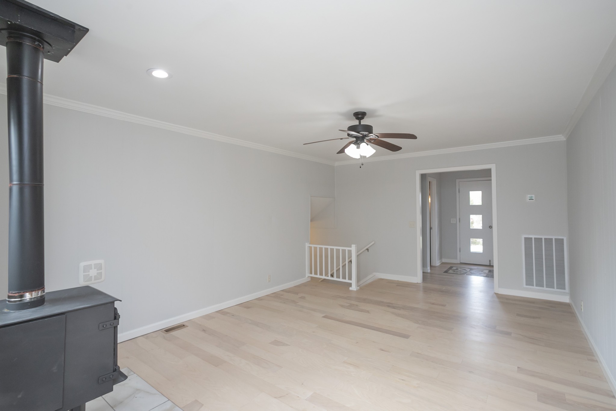 742 C Bates Road Lebanon, TN 37087 - Photo 16 of 59 a view of an empty room with wooden floor and a window