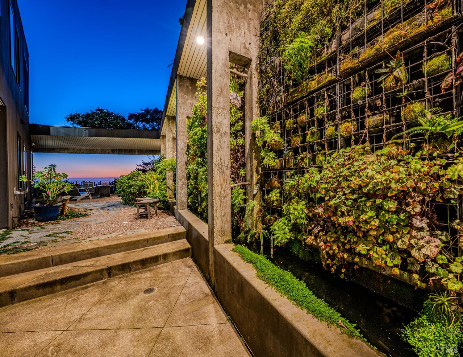 39074 Hedgegate Road The Sea Ranch, CA 95497 - Photo 3 of 38 The green wall and water catchment system circulate and replenish naturally.