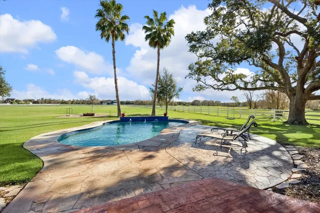 a view of a park with a slide