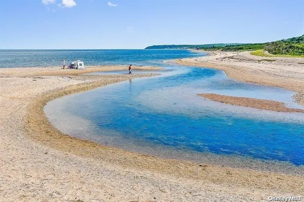 a view of an ocean beach