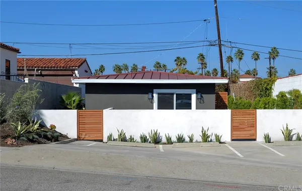 front view of house with a street
