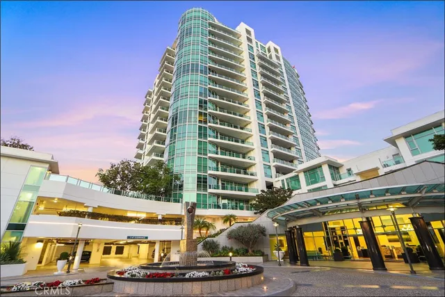 a front view of a multi story building