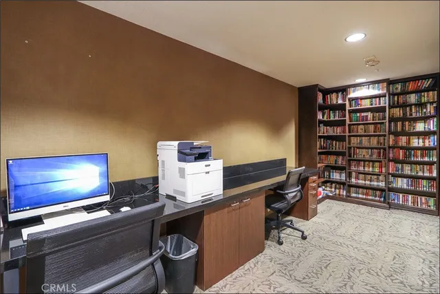 a room with furniture