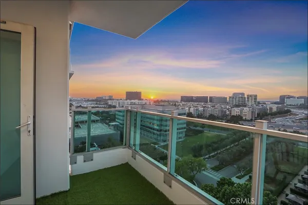 a view of a balcony