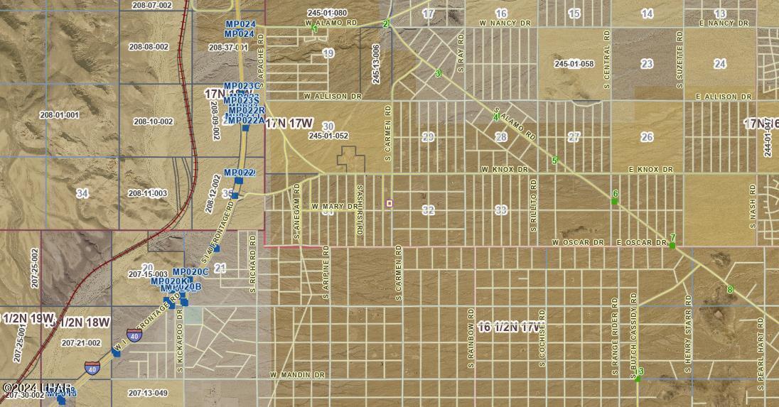 A7 South Carmen Road Yucca, AZ 86438 - Photo 26 of 26 Carmen map4