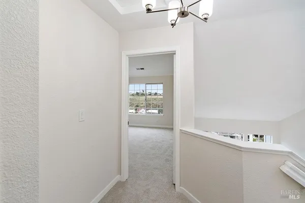 a view of a glass door
