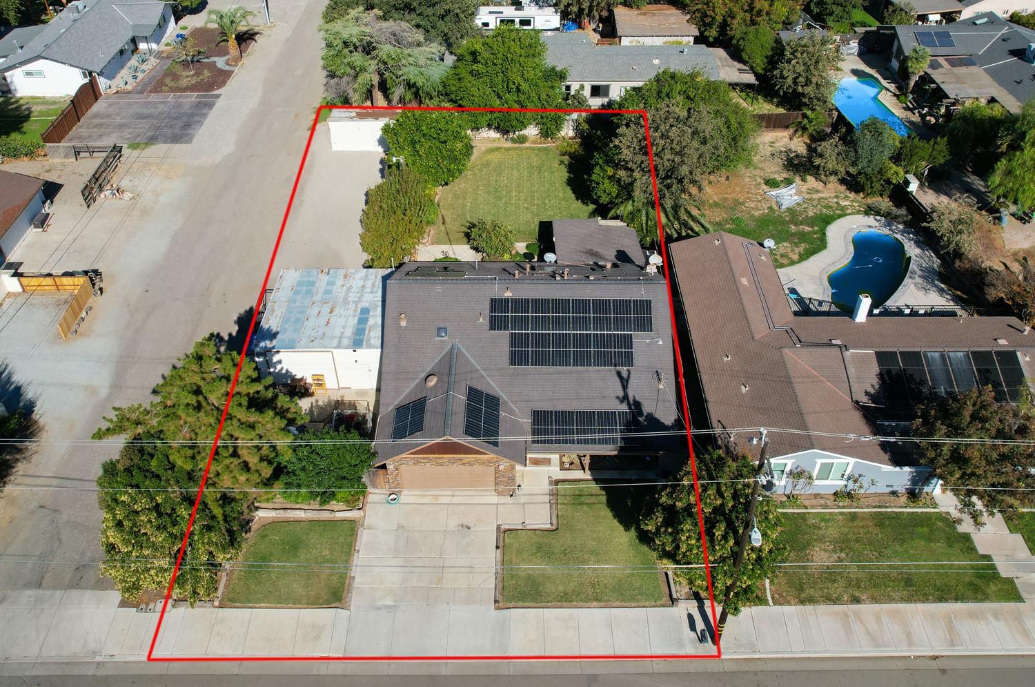 20058 Cardoza Road Los Banos, CA 93635 - Photo 30 of 30 an aerial view of a house with outdoor space