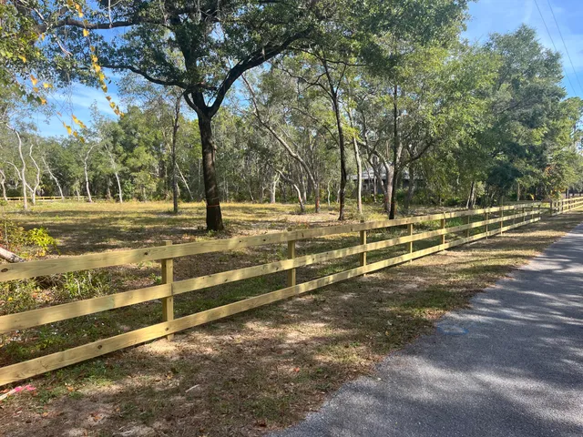 a view of yard with tree