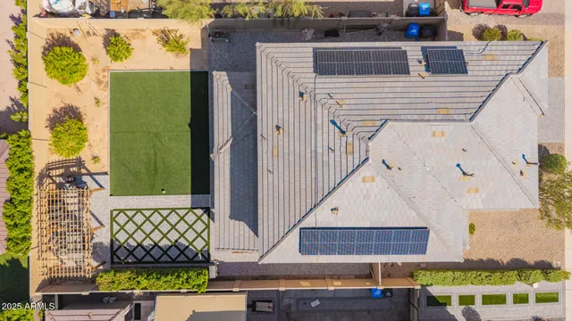 a patio with patio area and garden