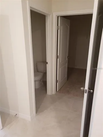 view of a bathroom with a toilet