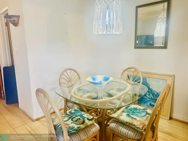 a close view of dining table