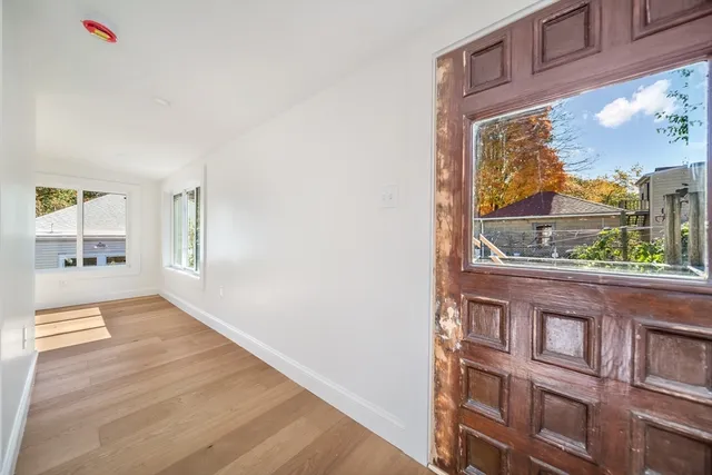 a view of street with building