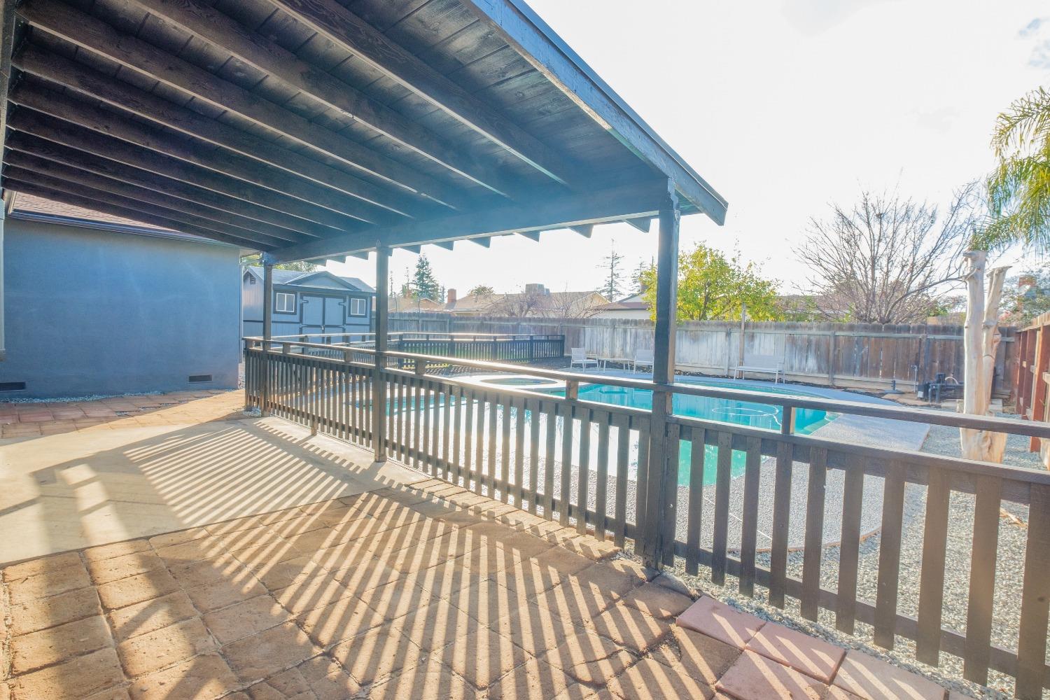 2248 Sunnyside Avenue Clovis, CA 93612 - Photo 16 of 25 a view of a wooden deck