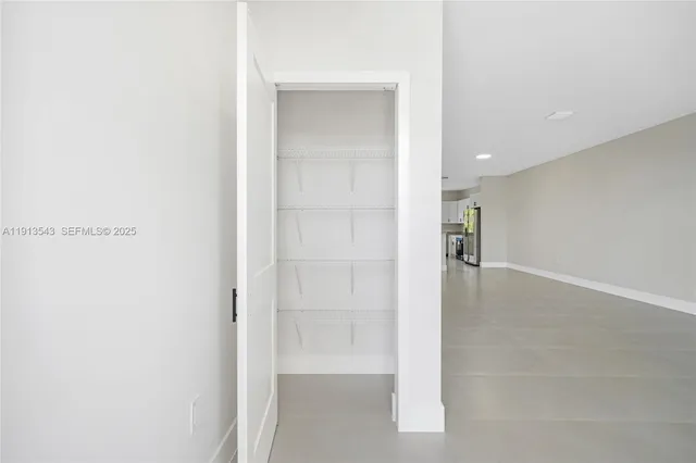 a view of an empty room