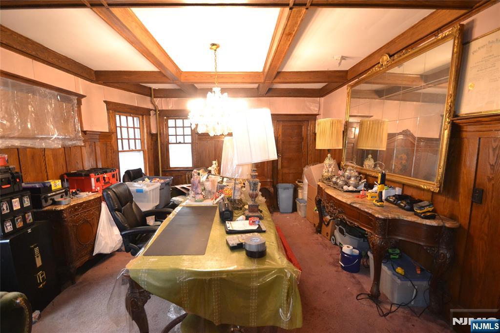 86 Montross Avenue Rutherford, NJ 07070 - Photo 9 of 23 a view of a dining room with furniture a chandelier and windows