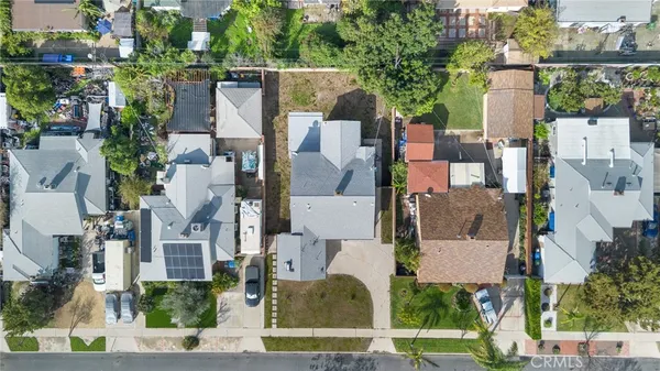 an aerial view of multiple house