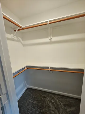 a close view of closet