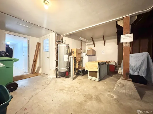 a view of bike storage