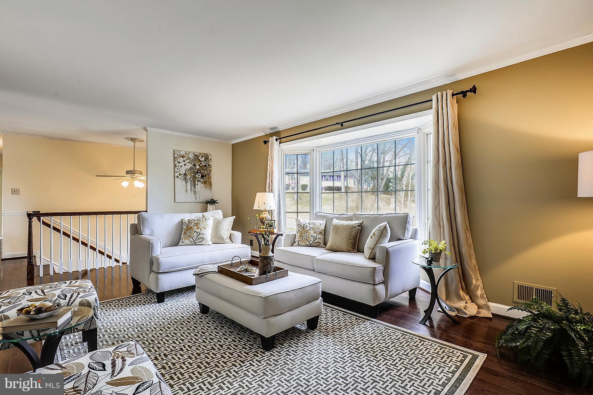 Rich dark wood floors