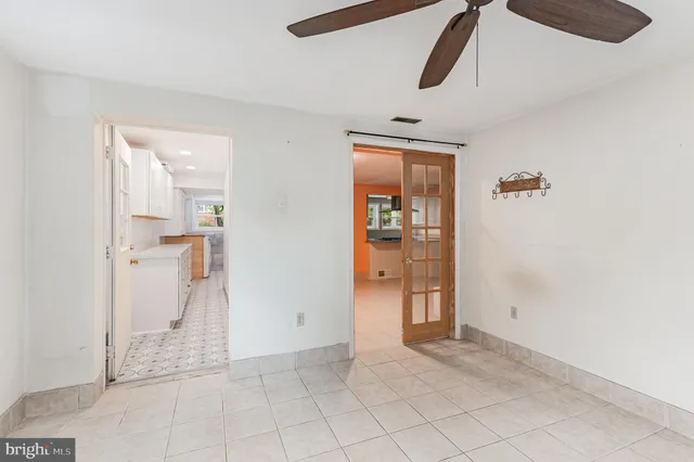 a view of an empty room