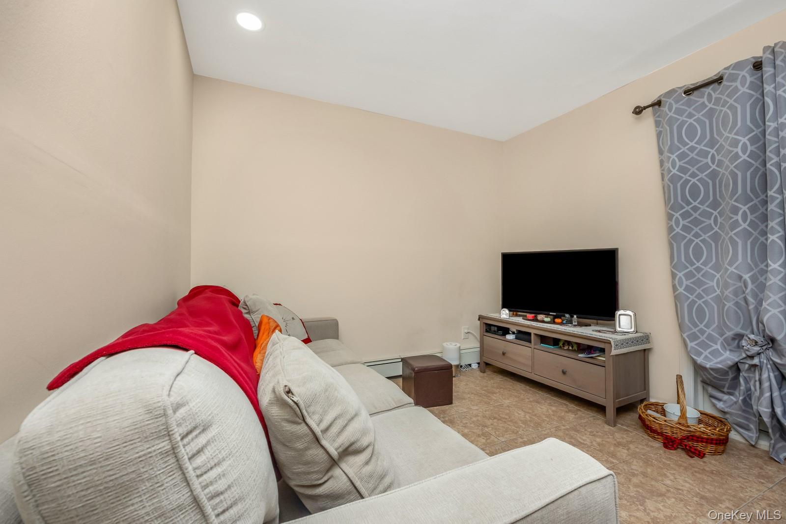 69-05 61st Road Queens, NY 11379 - Photo 27 of 31 a living room with furniture and a flat screen tv