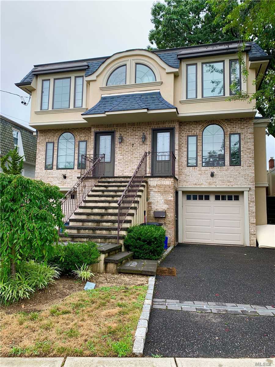 a front view of a house