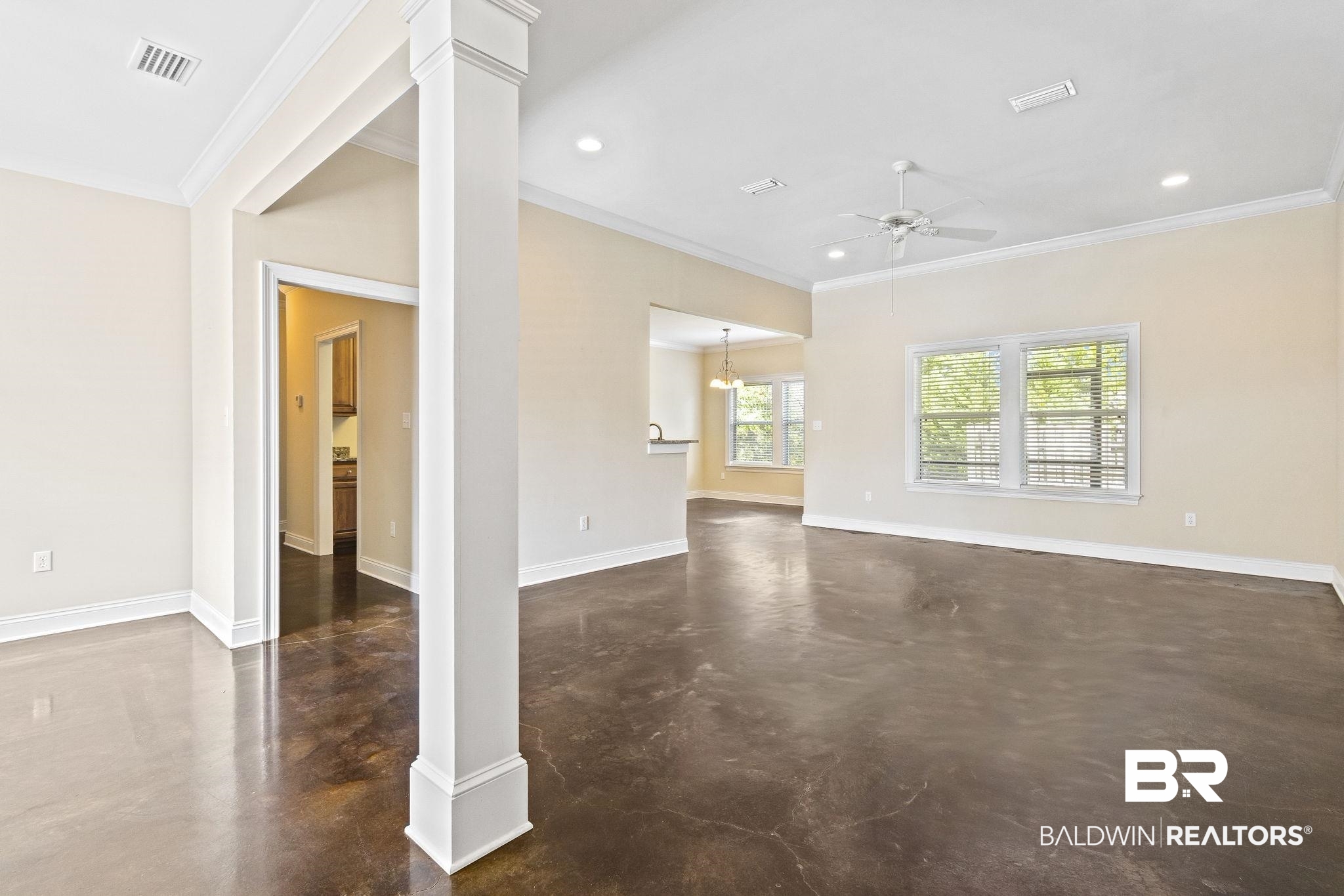134 Hawthorne Circle Fairhope, AL 36532 - Photo 11 of 45 Open Living Dining and Kitchen Areas